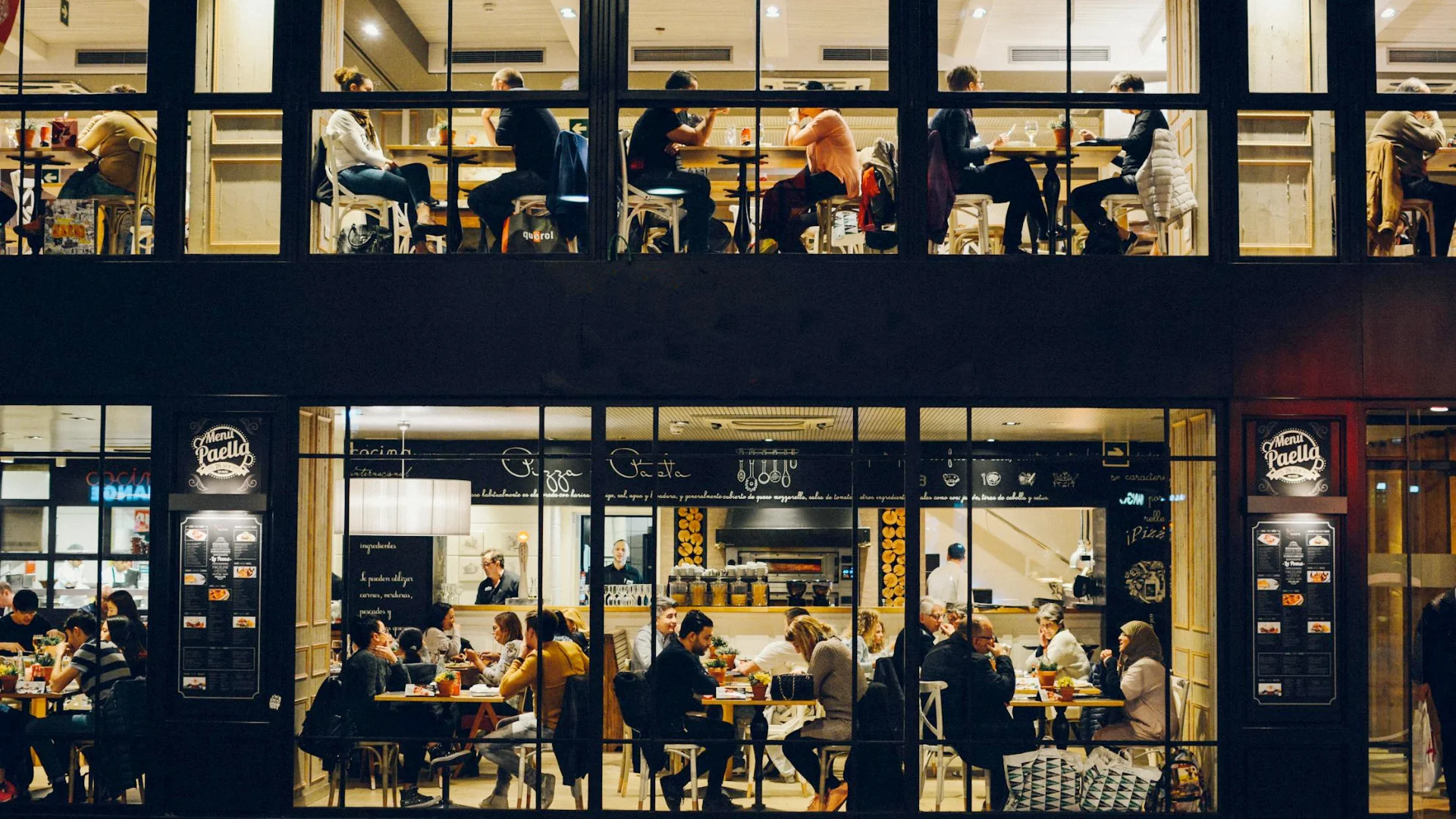 Elegant hotel restaurant interior